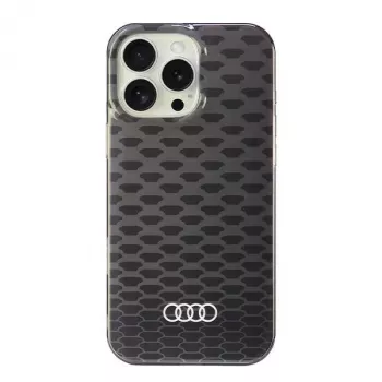 Audi IML Stitching Pattern MagSafe trda školjka za Apple iPhone 16 Pro Max 6,9 inch - črna