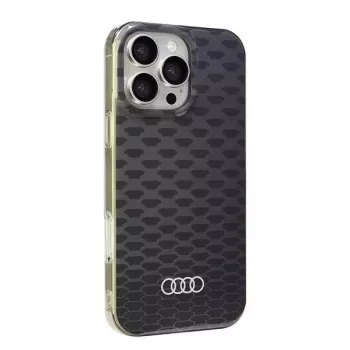 Audi IML Stitching Pattern MagSafe trda školjka za Apple iPhone 16 Pro Max 6,9 inch - črna