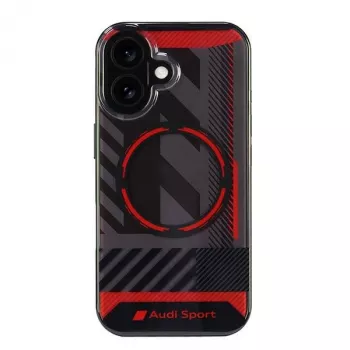 Audi IML Sport MagSafe trda školjka za Apple iPhone 16, 6,1 inch, črna