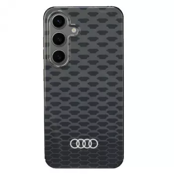 Audi IML ovitek z vzorcem šivov MagSafe za Samsung Galaxy S24 S921, črna trda lupina