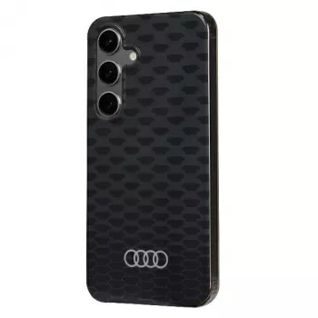 Audi IML ovitek z vzorcem šivov MagSafe za Samsung Galaxy S24 S921, črna trda lupina