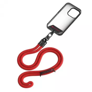 Audi univerzalni trak za telefon 120cm 10mm čez telo, rdeč AUS-CBL10-RSQ/D1-RD