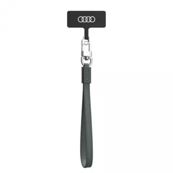 Audi univerzalna vrvica za telefon 28cm 10mm iz usnja, siva AU-HSLSL-GT/D1-GY