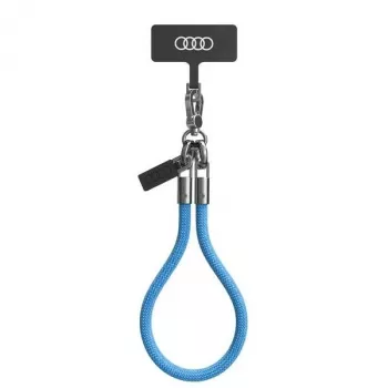 Audi univerzalna vrvica za telefon 28cm 8mm, modra AU-HSL8-R8/D1-BE