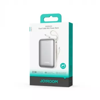 Prenosna baterija Joyroom JR-PBF29 20000mAh 22,5W z dvojnim kablom - bela