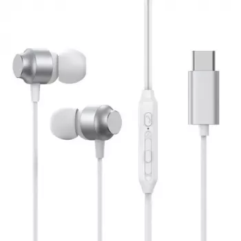 Joyroom JR-EC06 uhljivke USB-C v ušesu - srebrne