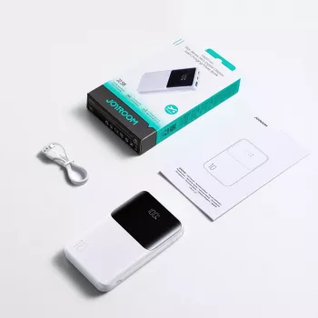 Joyroom JR-QP191 Star Series Mini 10000 mAh 22,5W prenosna baterija z digitalnim zaslonom bela