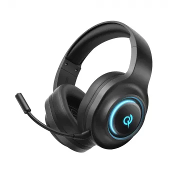 QCY V200 Pro žične igralne slušalke z virtualnim 7.1 surround zvokom in snemljivim mikrofonom - črne
