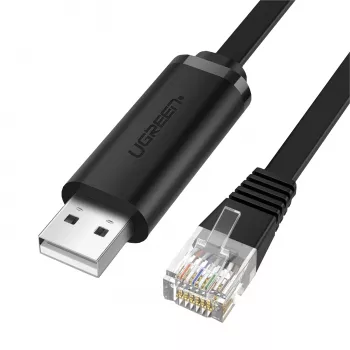 UGREEN CM204 kabel USB na RJ45 konzolni 1,5m črn
