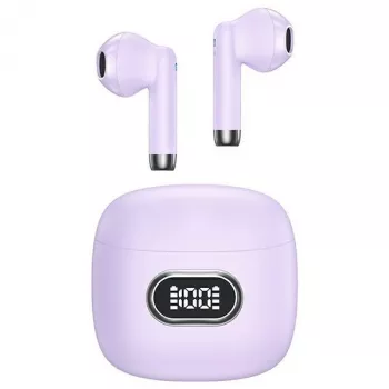 USAMS serija IA II prave brezžične Bluetooth 5.3 ušesne slušalke, vijolične, TWS, in-ear, IPX4, 28h delovanja baterije, USB-C