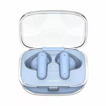 USAMS serija BE US-BE16 prave brezžične Bluetooth 5.3 ušesne slušalke, modre