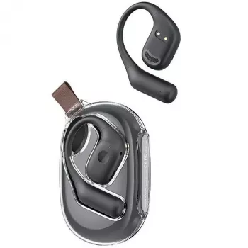 USAMS G26 Open-Ear brezžične slušalke z zračnim prevajanjem Bluetooth 5.3 črne