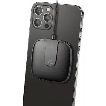 USAMS US-CD153 magnetni brezžični polnilnik 15W za iPhone 12 serijo črn