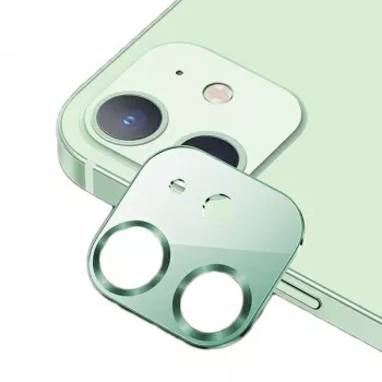 USAMS steklo za kamero iPhone 12, kovina, zeleno/zeleno BH703JTT04 (US-BH703)