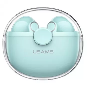 USAMS BUseries BHUBU03 True Wireless Stereo Bluetooth 5.1 ušesne slušalke, zelene