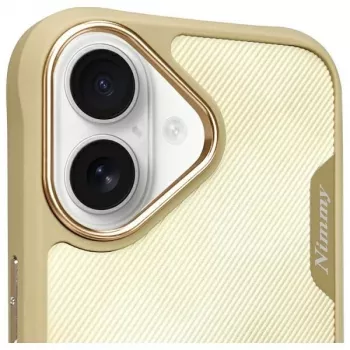 Nimmy ovitek Big Eyed Pet 2.0 Cat za Apple iPhone 16 6,1 inch, kaki
