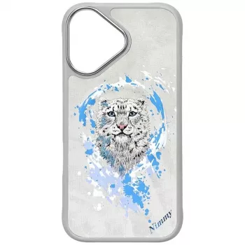 Nimmy Pantera ovitek MagSafe za Apple iPhone 16 – svetlo siv