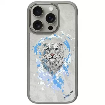 Nimmy Pantera ovitek MagSafe za iPhone 16 Pro, svetlo siv