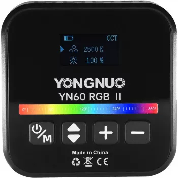 LED video luč Yongnuo YN60 RGB II - WB (2500K - 9900K), črna