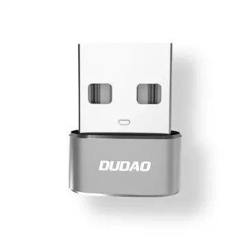 Dudao L16AC adapter USB-A na USB-C - Space Gray