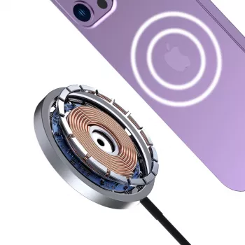 Dudao A12XS MagSafe 15W brezžični polnilnik črn