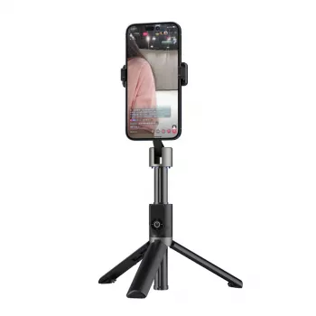 Dudao F18 Bluetooth selfie palica s stojalom 110 cm črna