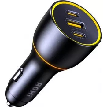 AOHi Superauto PD 170W 2x USB-C, 1x USB-A polnilnik GaN