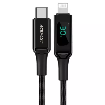 ACEFAST MFI kabel USB-C na Lightning 1,2m 30W 3A črn (C6-01 črn)