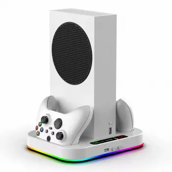 IPEGA RGB stojalo za polnjenje in hlajenje za Xbox Series S + 2 kosa
