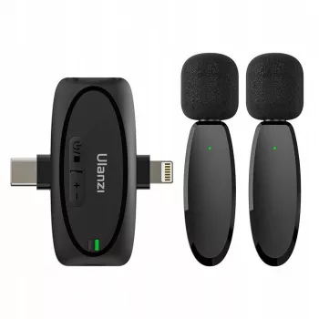 Ulanzi V6 brezžični komplet za prenos zvoka – USB-C + Lightning
