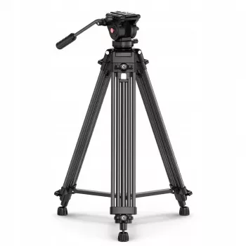 ULANZI MT-81 stojalo s tekočinsko glavo za snemanje filmov, nosilnost 8 kg, višina 155 cm