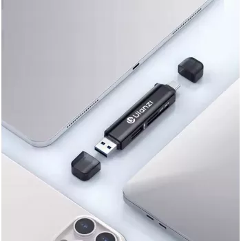 Ulanzi CR1 3-v-1 bralnik kartic USB 3.0 / USB-C SD TF MicroSD 150-200 MB/s
