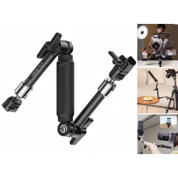 Ulanzi TA10 Magic Arm 3-delni 43cm 4,5kg aluminijeva zlitina črno