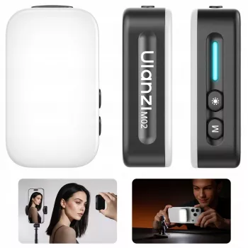 ULANZI M02 LED video luč z MagSafe, 7W, 5600K, USB-C