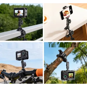 ULANZI EA03 super sponka rakovica z navojem 1/4 inch in hladilno stopico za Magic Arm