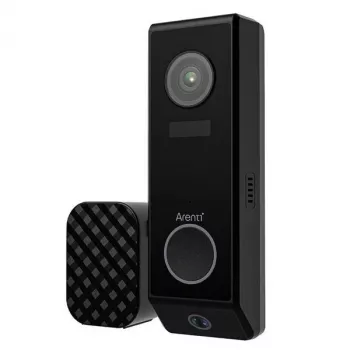 Arenti P10 zvonec 2K pametni video zvonec z brezžičnim gongom, IP65, PIR + AI prepoznavanje, polnilna baterija ali žična povezava, združljiv z Alexa/Google Assistant