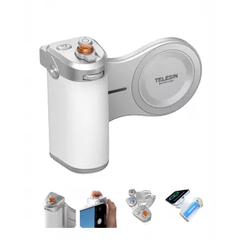 TELESIN MagSafe Pilot Bluetooth ročica z 3200mAh baterijo za iPhone - bela