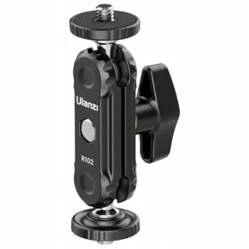 ULANZI R102 Magic Arm 9cm z dvojnim 1/4 inch navojem mini zgibna roka za kamero rig vlogging