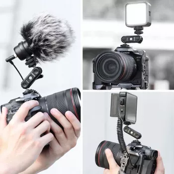 ULANZI R102 Magic Arm 9cm z dvojnim 1/4 inch navojem mini zgibna roka za kamero rig vlogging