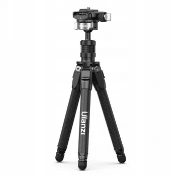 ULANZI TT35 karbonsko mini stojalo 28cm s kroglično glavo, vijakom 1/4 inch, Arca-Swiss ploščo, za DSLR/brezzrcalne/akcijske kamere/pametni telefon, črno