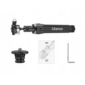 ULANZI TT35 karbonsko mini stojalo 28cm s kroglično glavo, vijakom 1/4 inch, Arca-Swiss ploščo, za DSLR/brezzrcalne/akcijske kamere/pametni telefon, črno