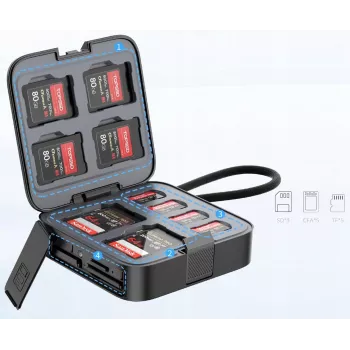 Ulanzi CRC10 etui za pomnilniške kartice s 13 režami + 3-v-1 bralnik kartic 10 Gbps CFexpress Type A SD microSD