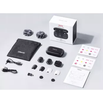 Ulanzi A30 Tiny brezžični avdio prenosni set - USB-C, črn