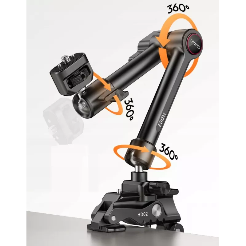 Ulanzi HD02 magic arm s spono, navoj 1/4 inch