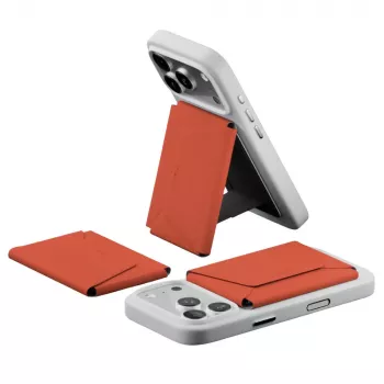Moft AgileTravel MagSafe stojalo z denarnico Clay