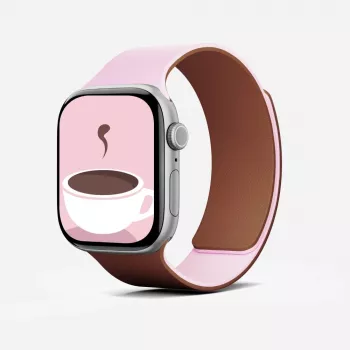 Moft Snap Duo pašček za Apple Watch roza/Brownie
