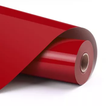 LOKLIK Basic Heat Transfer Vinyl – rdeč – 30,5 x 180 cm (12 inch x 6 inch)