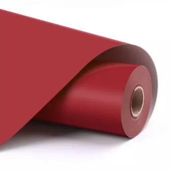 LOKLIK Permanent Adhesive Vinyl Film mat rdeč 30,5 x 180 cm (12 inch x 6 inch)