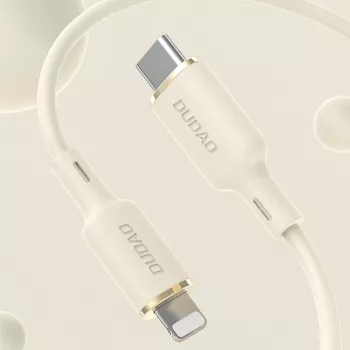 Dudao L7SF 2-v-1 kabel USB-C na USB-C / Lightning 100W 1,2m bež