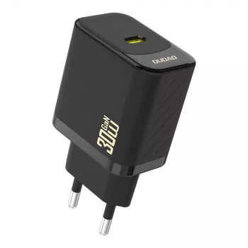 DUDAO A27PEU GaN 30W USB-C polnilnik črn